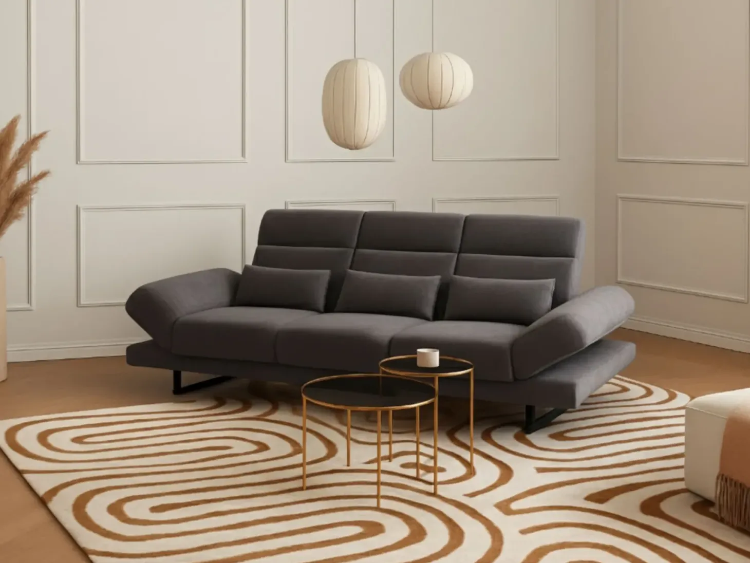 Sofa 3 personers IKAST Sort