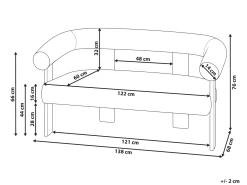 Sofa 2 personers ILBRO Boucle