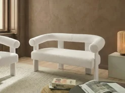 Sofa 2 personers ILBRO Boucle Cremehvid