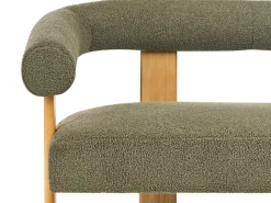 Sofa 2 personers ILBRO Boucle Grøn/ Lysebrun
