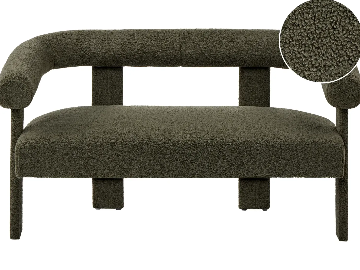 Sofa 2 personers ILBRO Boucle Mørkegrøn