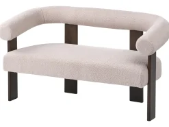 Sofa 2 personers ILBRO Boucle Mørkebrun/beige