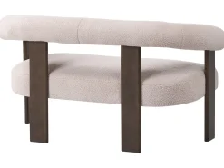 Sofa 2 personers ILBRO Boucle Mørkebrun/beige