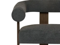 Sofa 2 personers ILBRO Boucle Sort/ mørkebrun