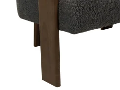 Sofa 2 personers ILBRO Boucle Sort/ mørkebrun