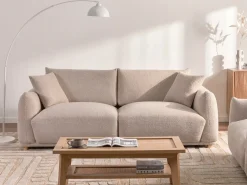 Sofa 3 personers JUBEK Boucle Beige