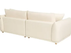 Sofa 3 personers JUBEK Boucle Cremehvid