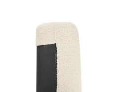 Sofa 3 personers JUBEK Boucle Cremehvid