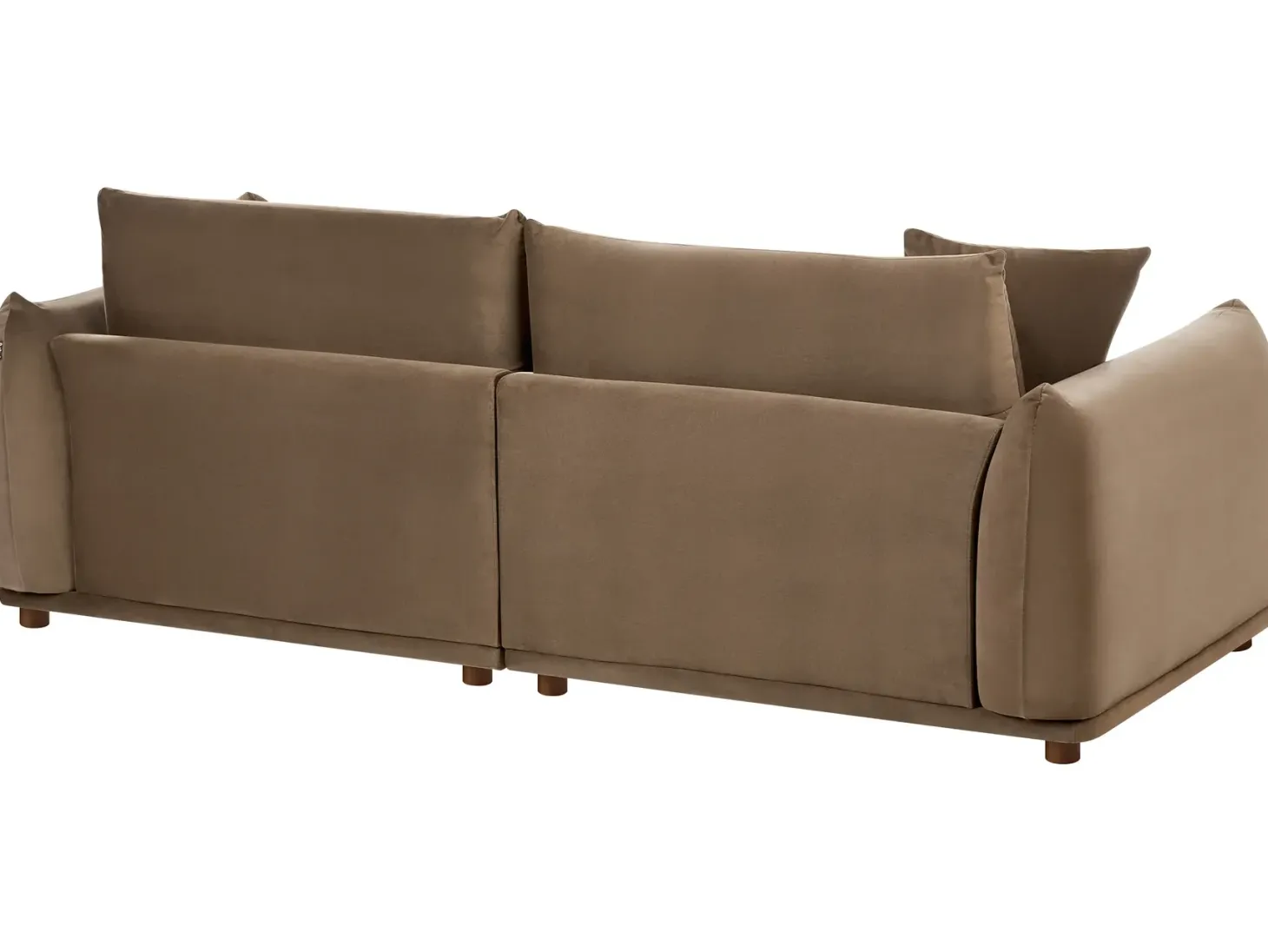 Sofa 3 personers JUBEK Velour Brun