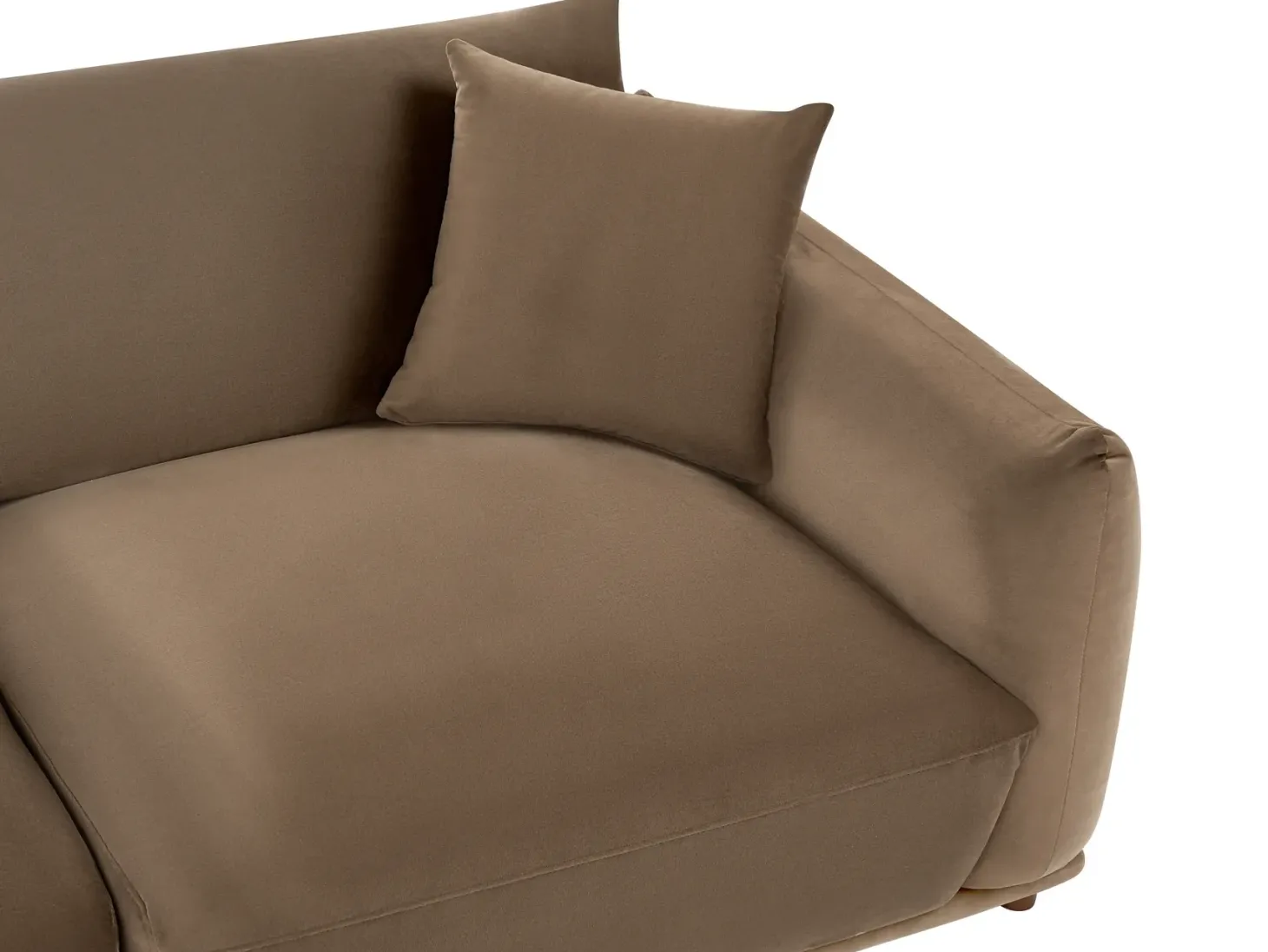 Sofa 3 personers JUBEK Velour Brun