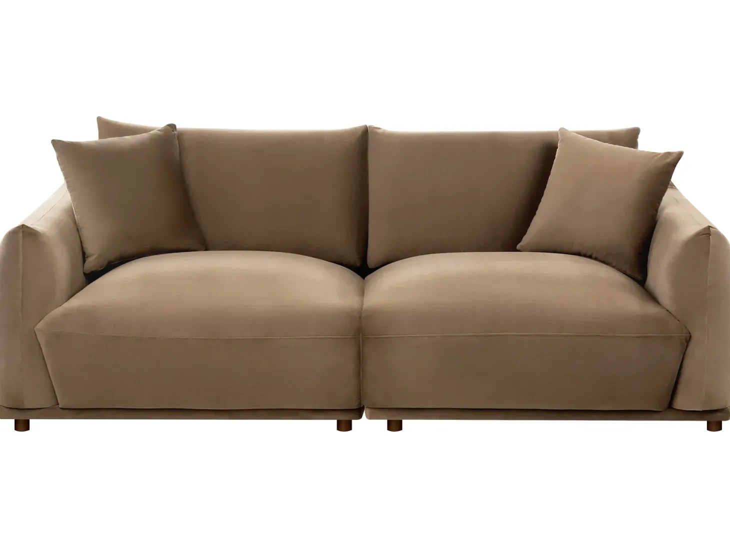 Sofa 3 personers JUBEK Velour Brun