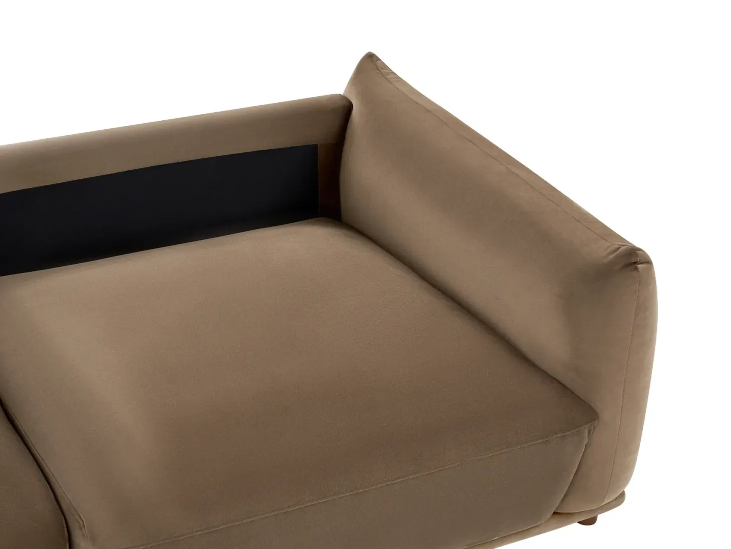 Sofa 3 personers JUBEK Velour Brun