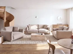Sofa 3 personers JUBEK Velour Brungrå