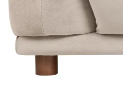 Sofa 3 personers JUBEK Velour Brungrå