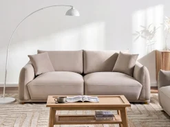 Sofa 3 personers JUBEK Velour Brungrå