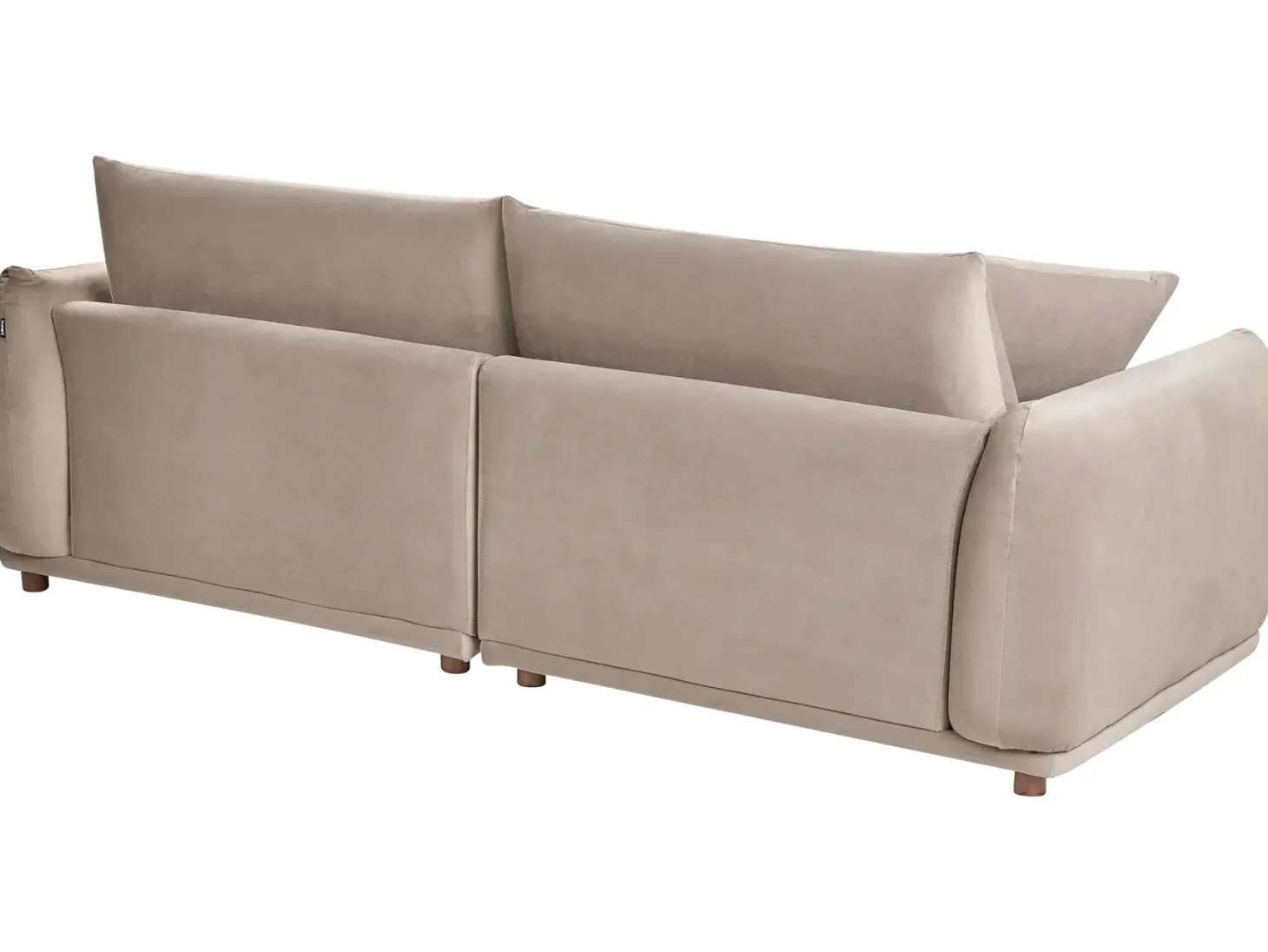 Sofa 3 personers JUBEK Velour Brungrå