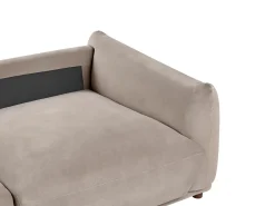 Sofa 3 personers JUBEK Velour Brungrå