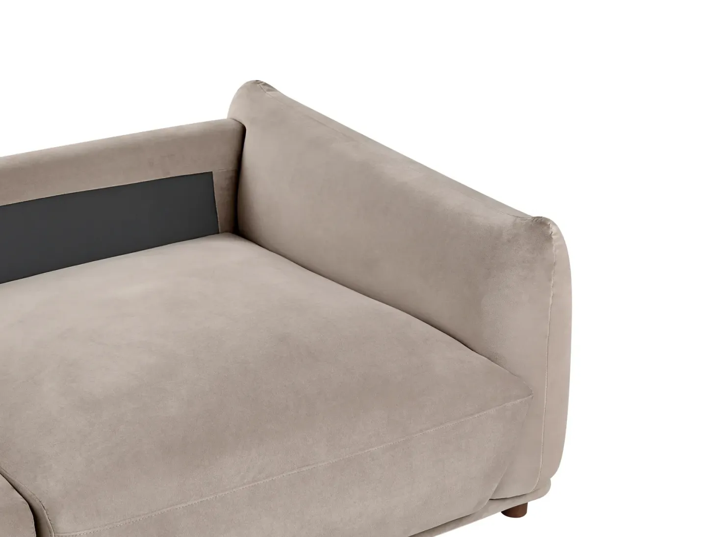 Sofa 3 personers JUBEK Velour Brungrå