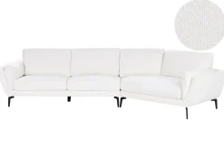 Sofa 3 personers KANSSELI Boucle Hvid