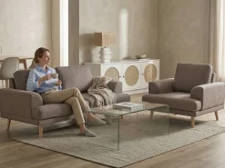 Sofa 3 personers KILDAL Brun