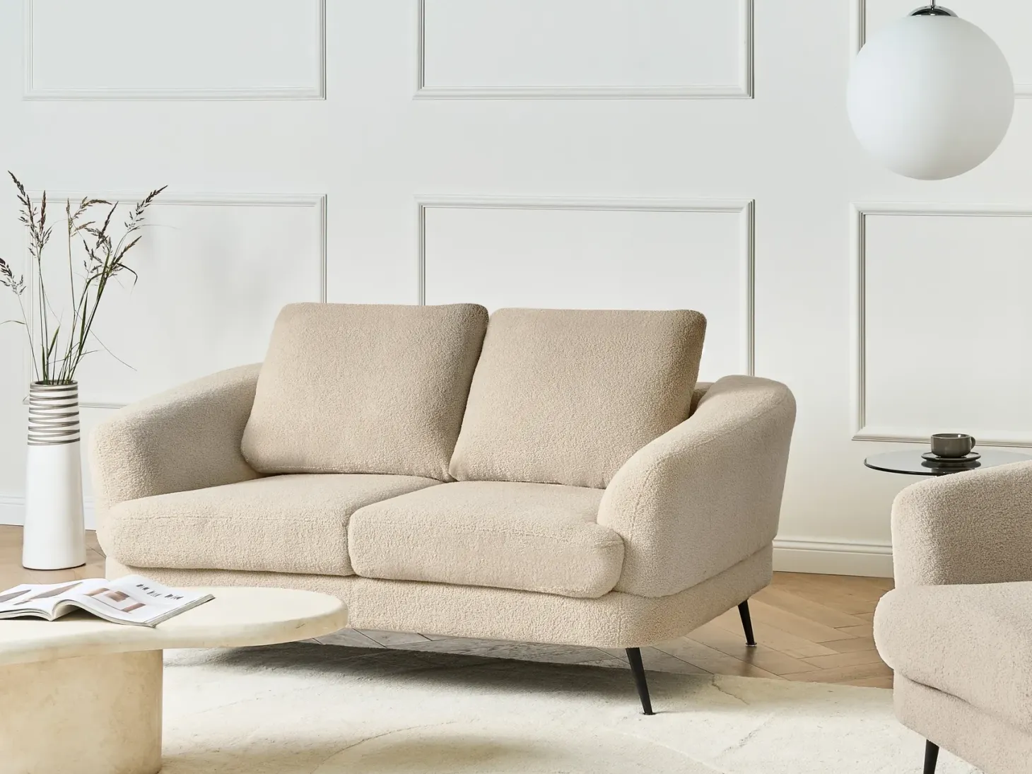 Sofa 2 personers KJAER Boucle Lys Beige