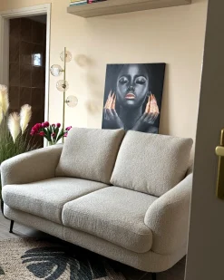 Sofa 2 personers KJAER Boucle Lys Beige