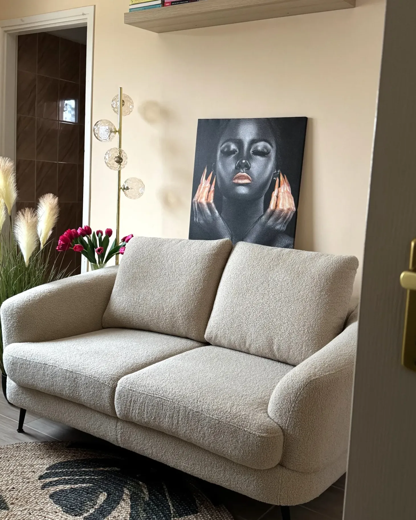 Sofa 2 personers KJAER Boucle Lys Beige