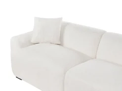 Sofa 3 personers KORIO Boucle Cremehvid