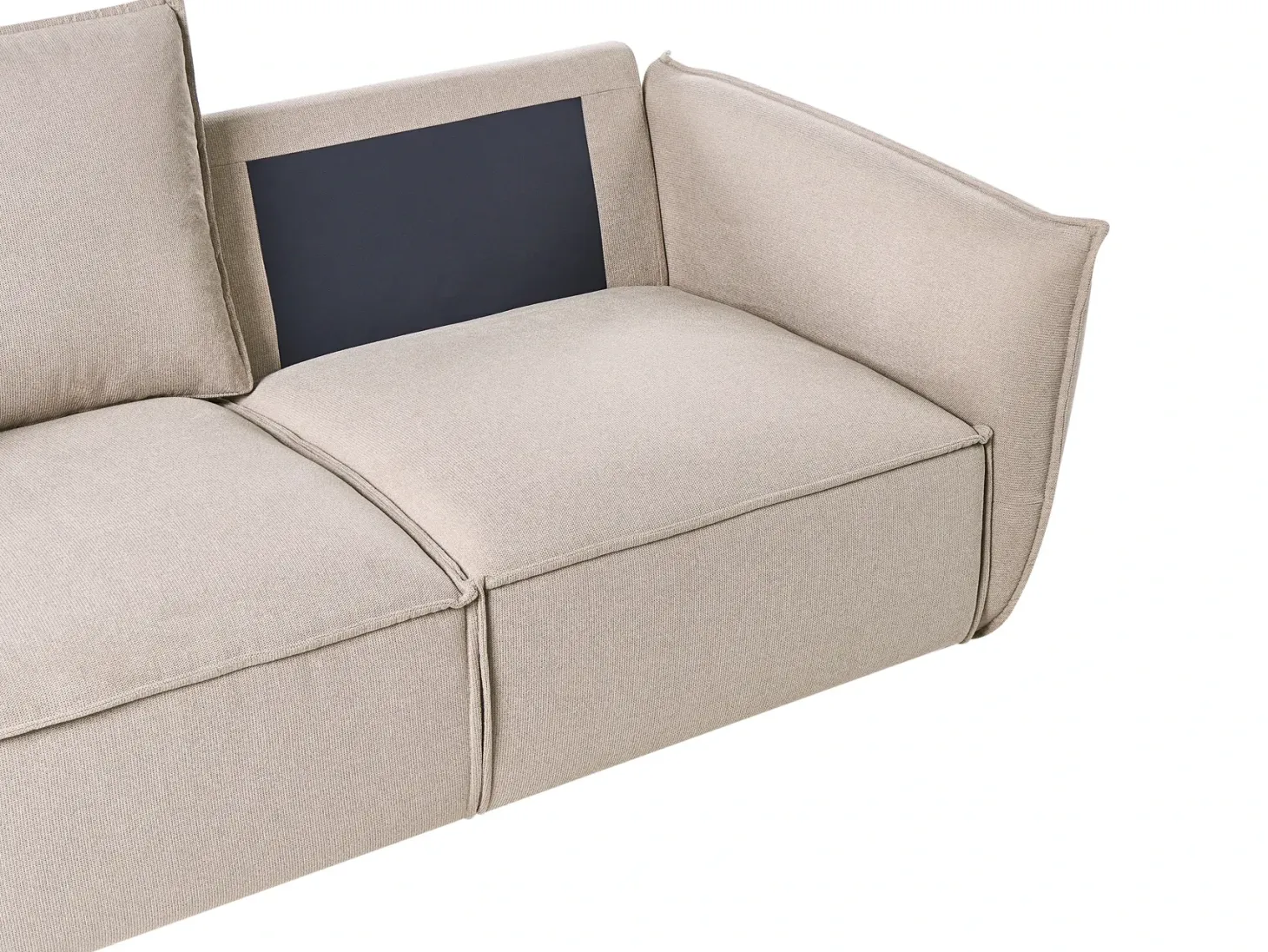 Sofa 3 personers KUNES Brungrå