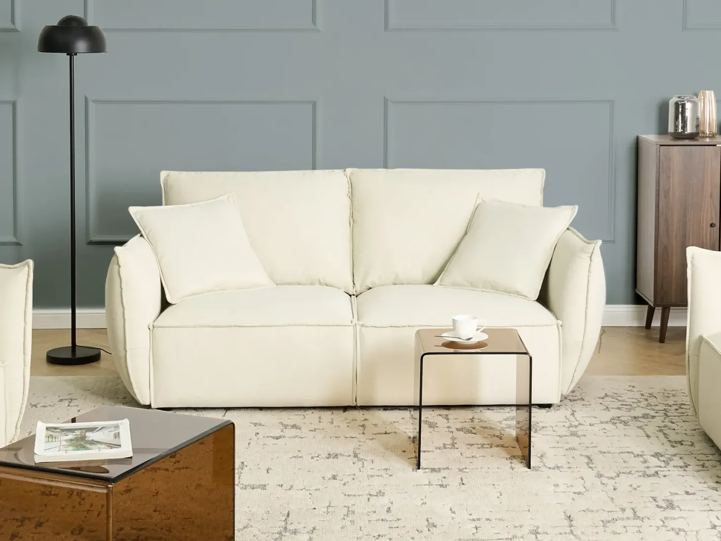 Sofa 3 personers KUNES Lys Beige