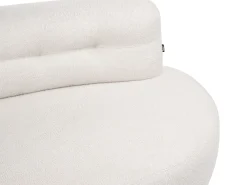 Sofa 3 personers LAERDAL Boucle Cremehvid