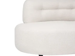 Sofa 3 personers LAERDAL Boucle Cremehvid