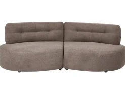 Sofa 3 personers LAERDAL Boucle Brungrå