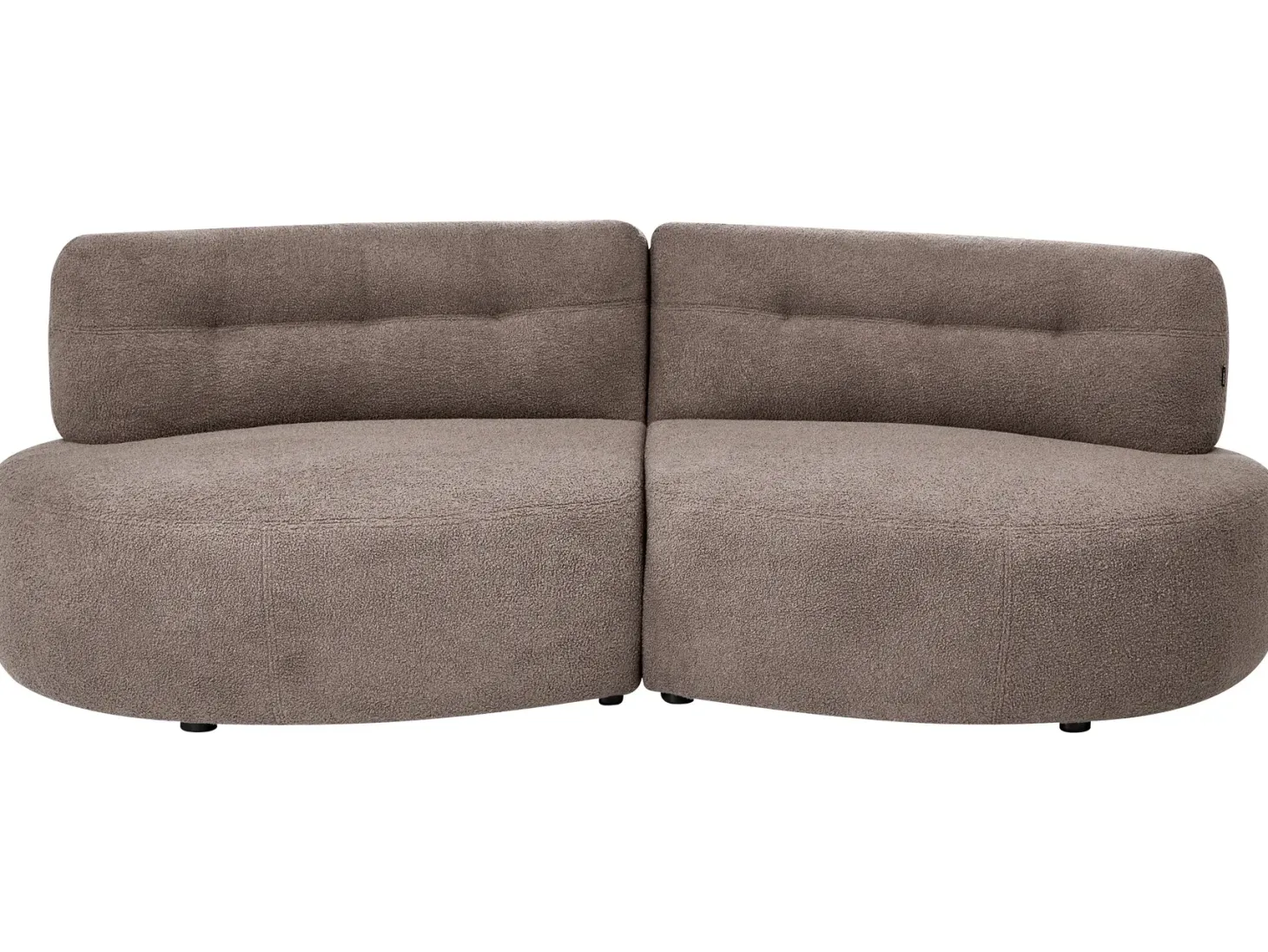 Sofa 3 personers LAERDAL Boucle Brungrå