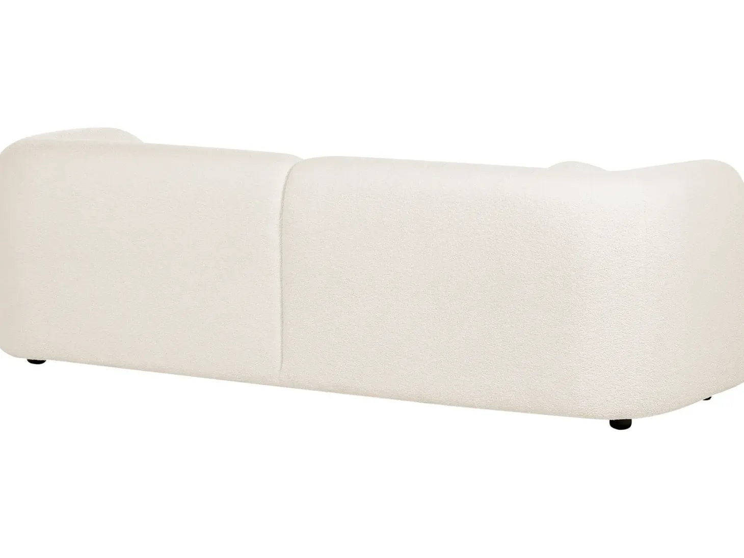 Sofa 3 personers LEIREN Boucle Hvid