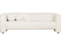 Sofa 3 personers LEIREN Boucle Hvid