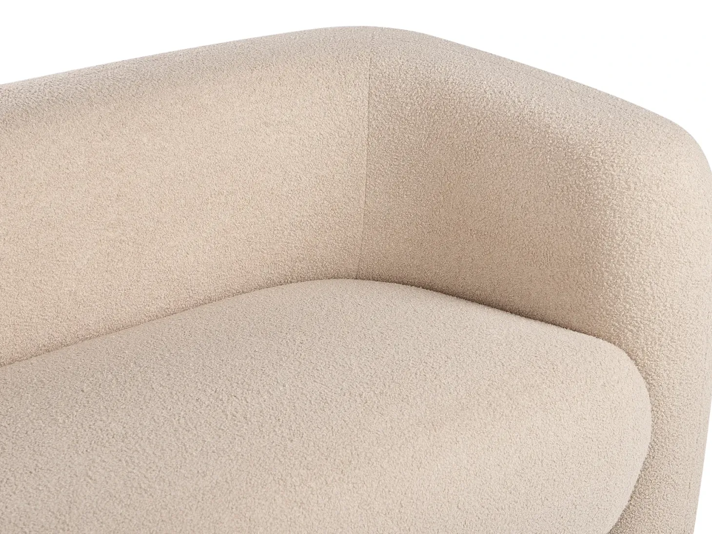 Sofa 3 personers LEIREN Boucle Beige