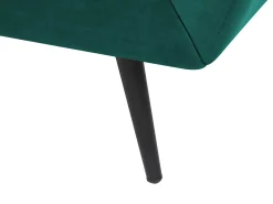 Sofa 3 personers LENVIK Velour Smaragdgrøn