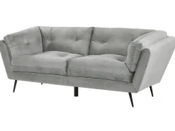 Sofa 3 personers LENVIK Velour Grå