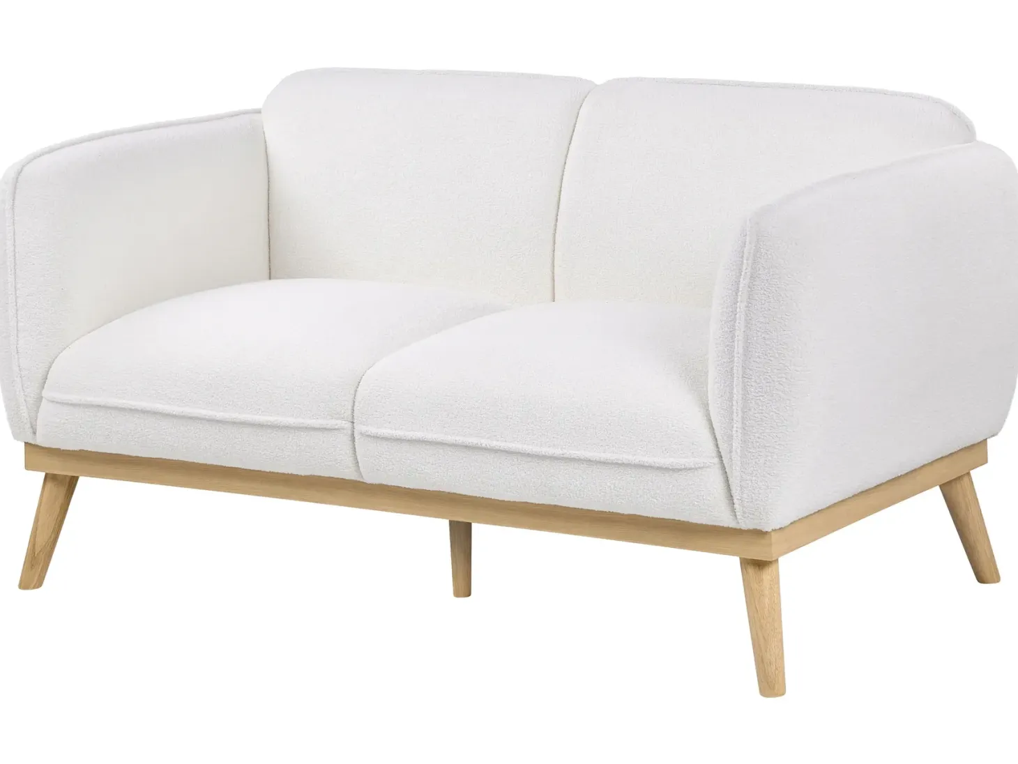 Sofa 2 personers LJUNG Boucle Hvid