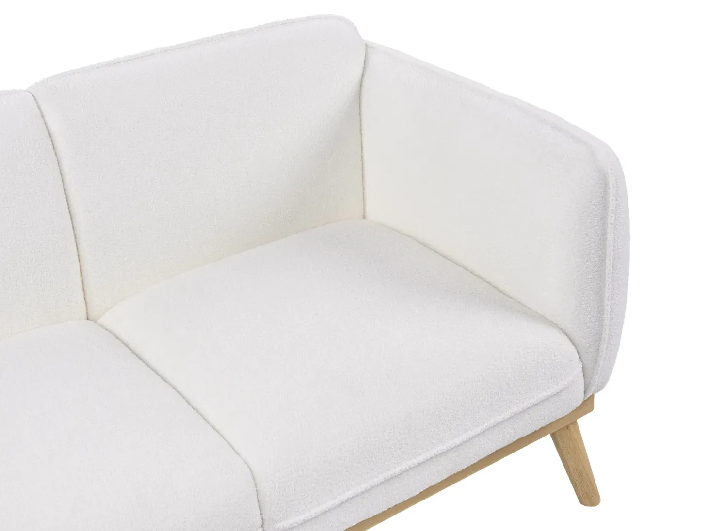 Sofa 2 personers LJUNG Boucle Hvid