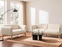 Sofa 2 personers LJUNG Boucle Lys Beige
