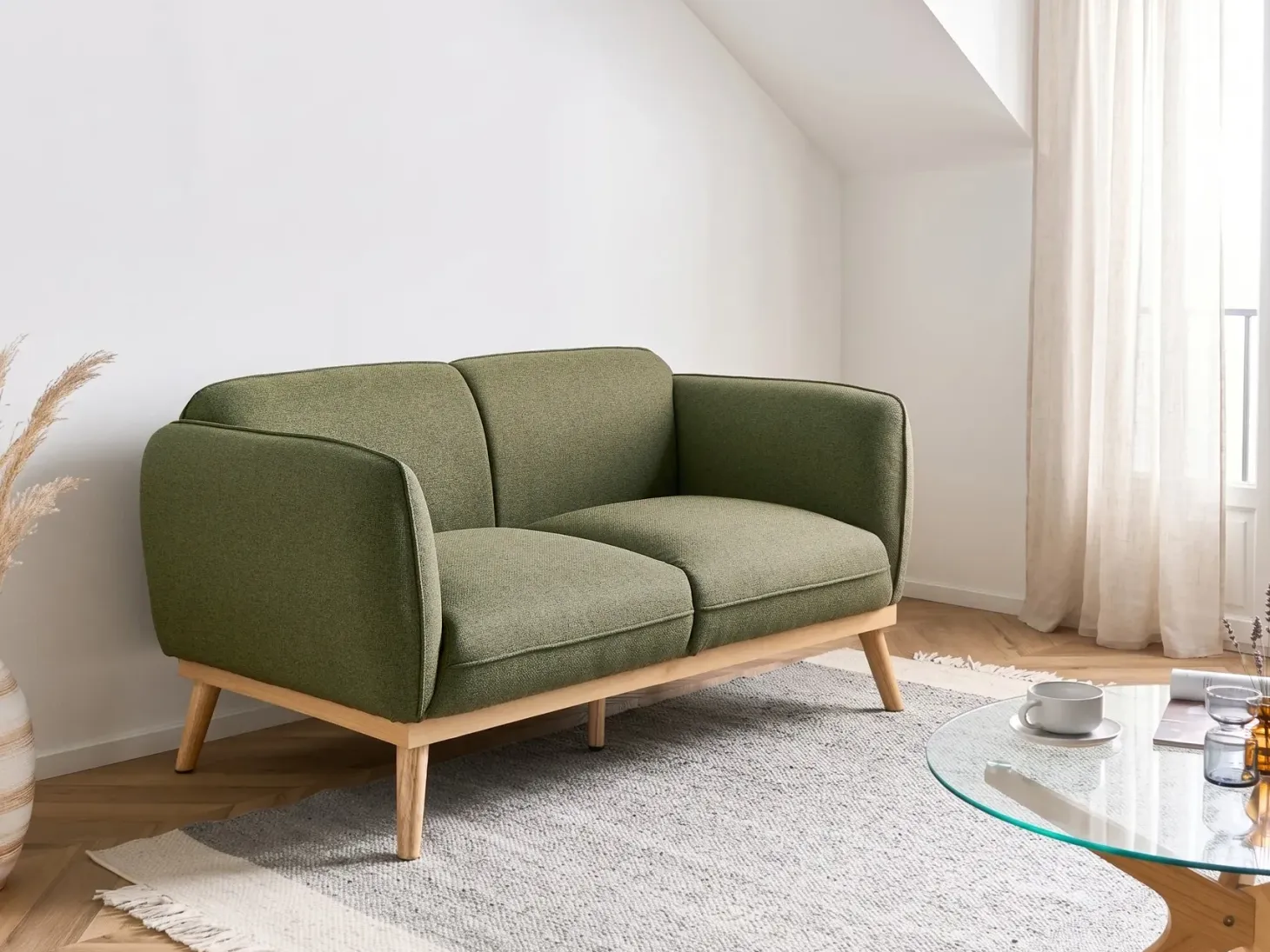 Sofa 2 personers LJUNG Olivengrøn