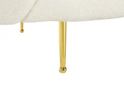 Sofa 3 personers LOEN Boucle Hvid