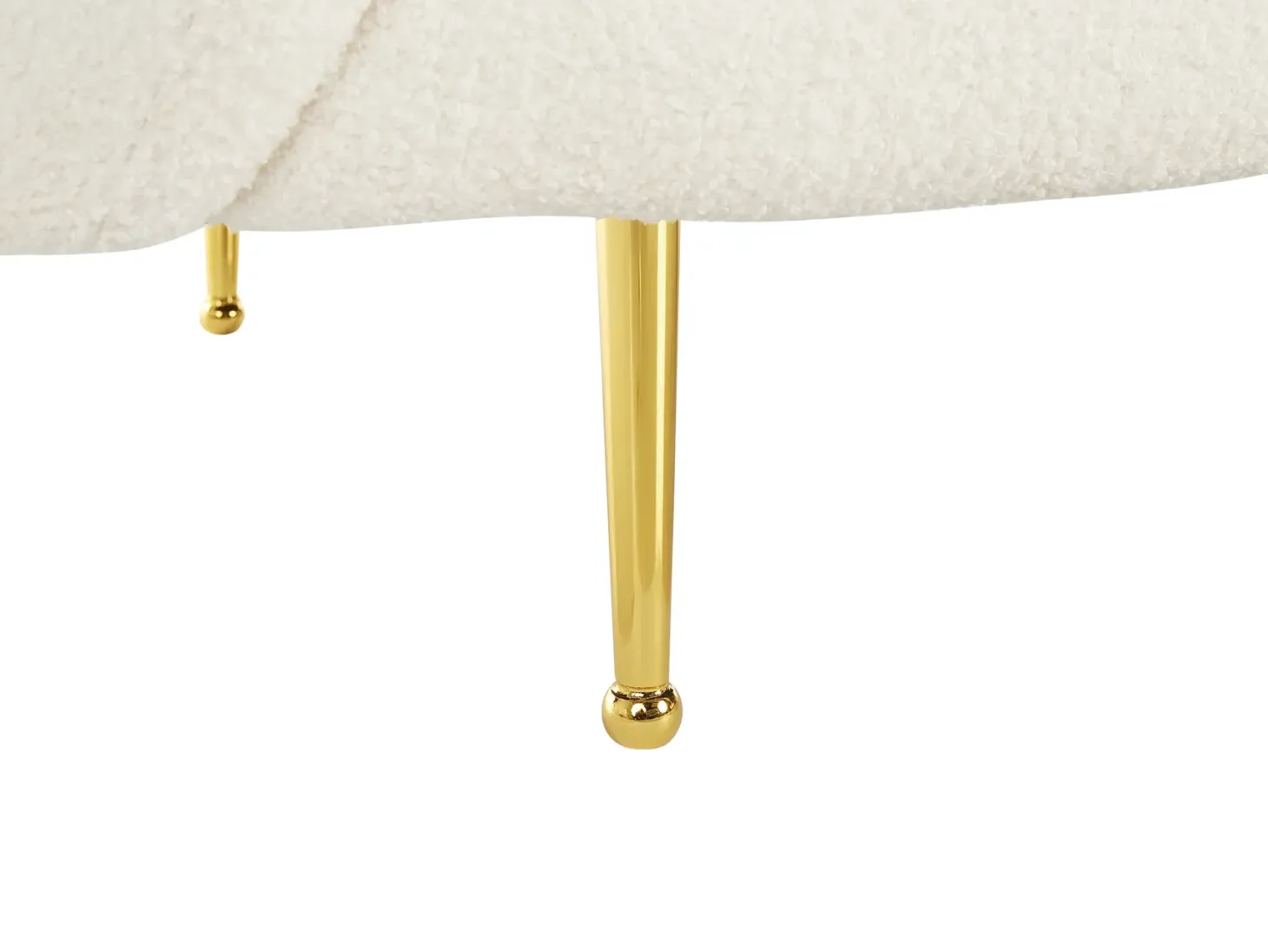 Sofa 3 personers LOEN Boucle Hvid