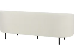 Sofa 3 personers LOEN Boucle Hvid