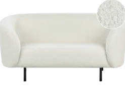 Sofa 2 personers LOEN Boucle Hvid