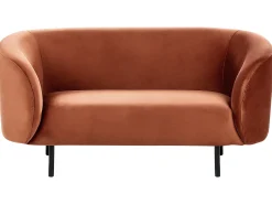 Sofa 2 personers LOEN Velour Orange