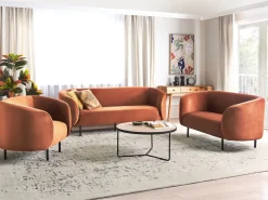 Sofa 2 personers LOEN Velour Orange
