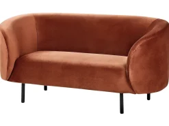 Sofa 2 personers LOEN Velour Orange